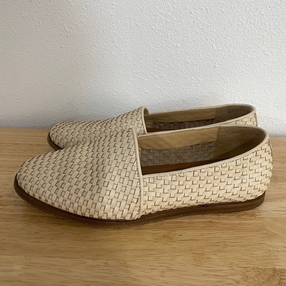 Nisolo Mara Woven Leather Slip On Loafers Bone 9 - Picture 2 of 9